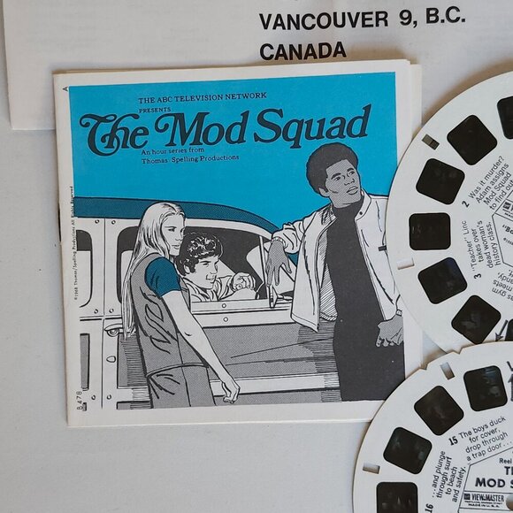 FUN Vintage The Mod Squad View Master Reel Set 1968 - Picture 3 of 5